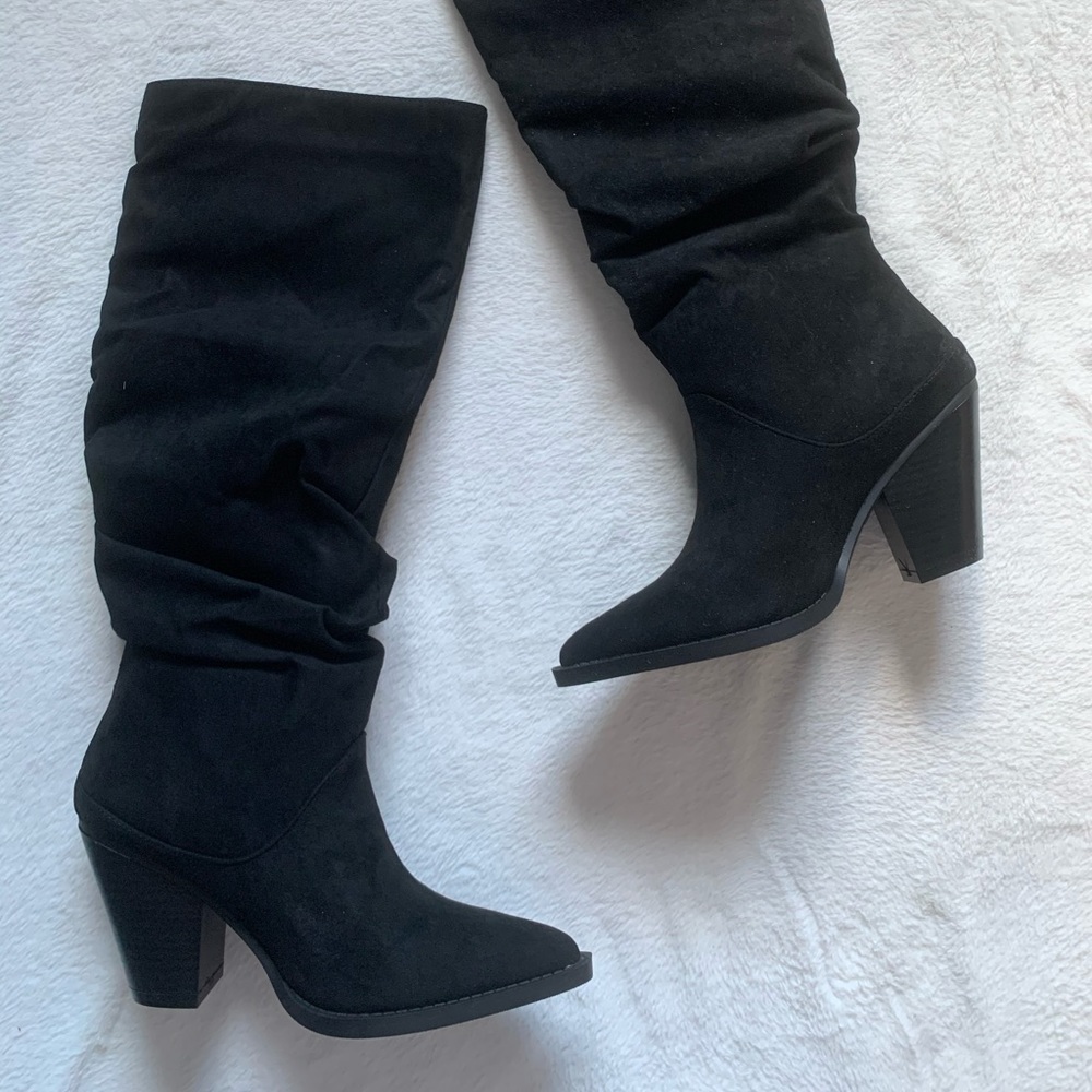 Slouchy Heeled Boots